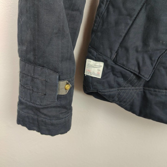 G Star Raw Storm Hooded Jacket Womens Small Black Full Zip 100% Cotton Biker - Picture 4 of 8